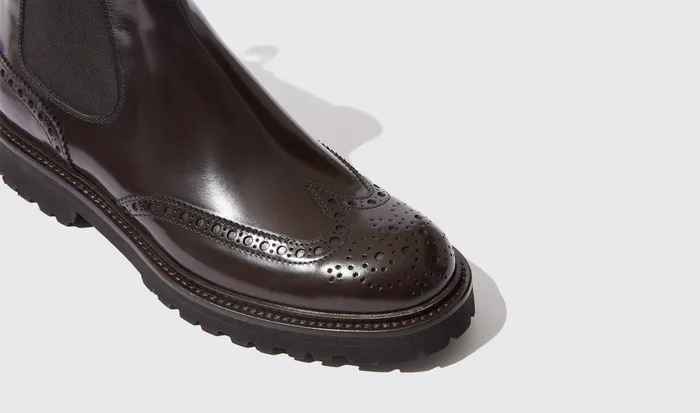 Scarosso Chelsea Boots Poppy Brown Brown 8211 Polished Calf 8211 Women