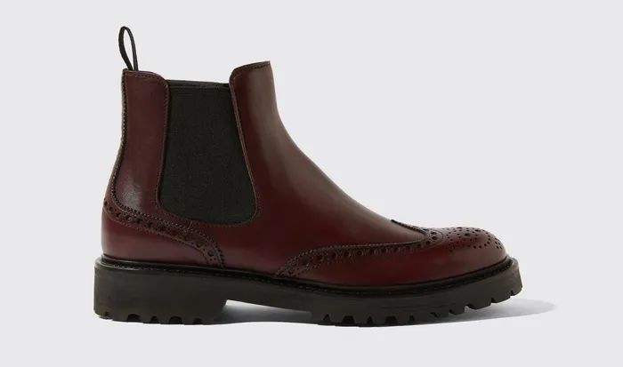 Scarosso Chelsea Boots Poppy Burgundy Burgundy 8211 Calf 8211 Women