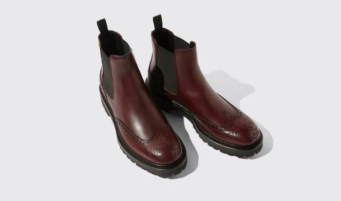 Scarosso Chelsea Boots Poppy Burgundy Burgundy 8211 Calf 8211 Women