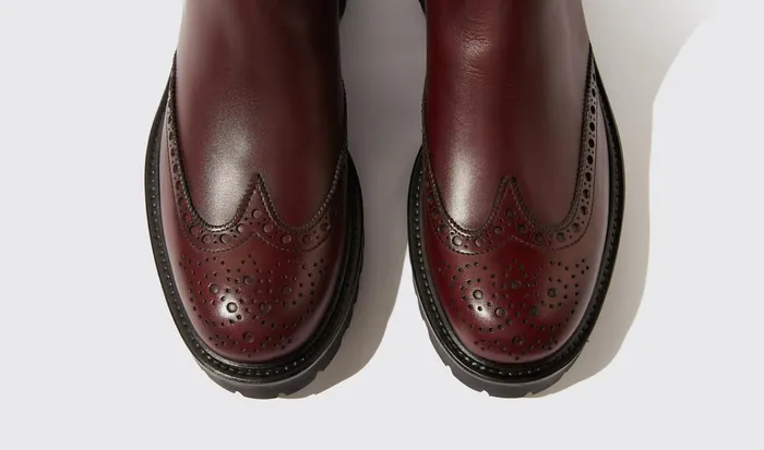 Scarosso Chelsea Boots Poppy Burgundy Burgundy 8211 Calf 8211 Women