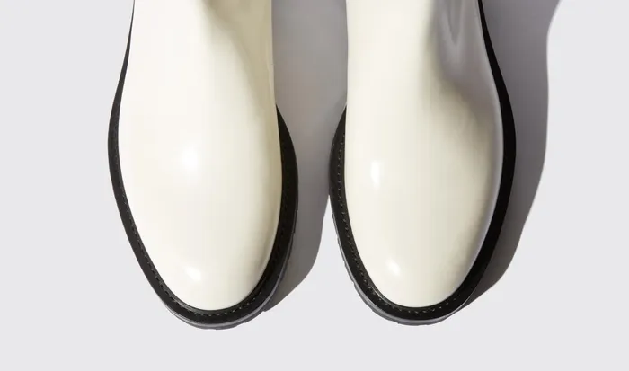 Scarosso Chelsea Boots Wooster Chalk White 8211 Brushed Calf 8211 Men