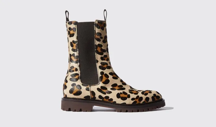 Scarosso Chelsea Boots Wooster Leopard Leopard Print 8211 Pony 8211 Men