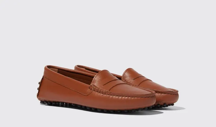 Scarosso Driving Shoes Ashley Cognac Cognac 8211 Calf 8211 Women