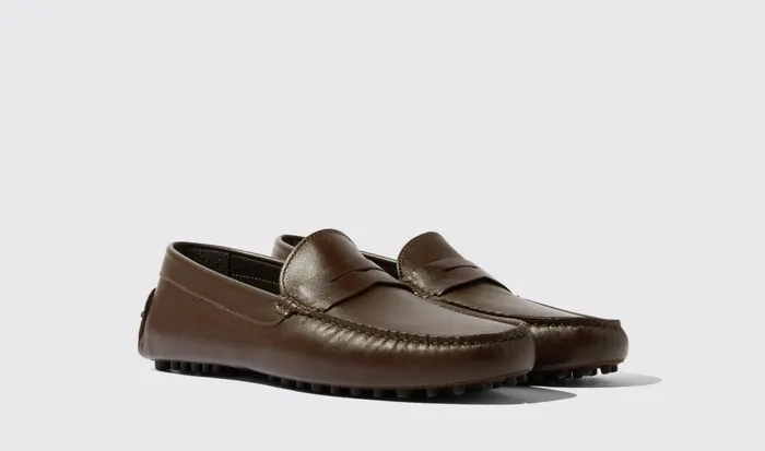 Scarosso Driving Shoes Michael Brown Brown 8211 Calf 8211 Men
