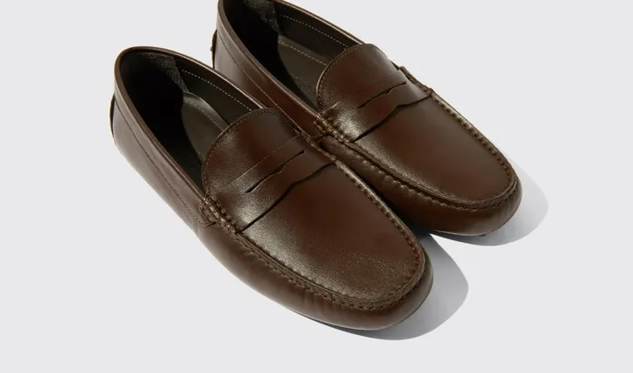 Scarosso Driving Shoes Michael Brown Brown 8211 Calf 8211 Men