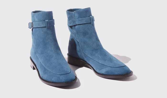 Scarosso Jodhpur Boots Kelly Blue Suede Blue 8211 Suede 8211 Women