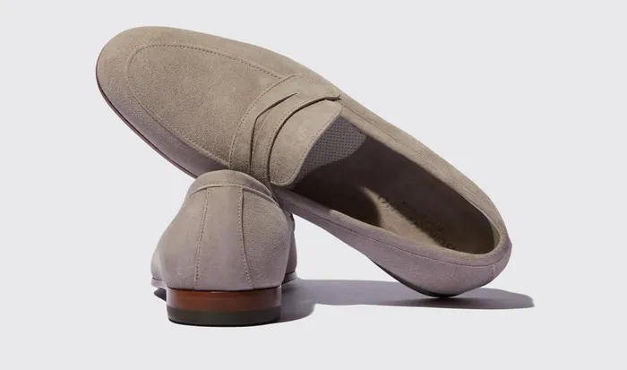 Scarosso Loafers Marzio Taupe Scamosciato Taupe Suede 8211 Men