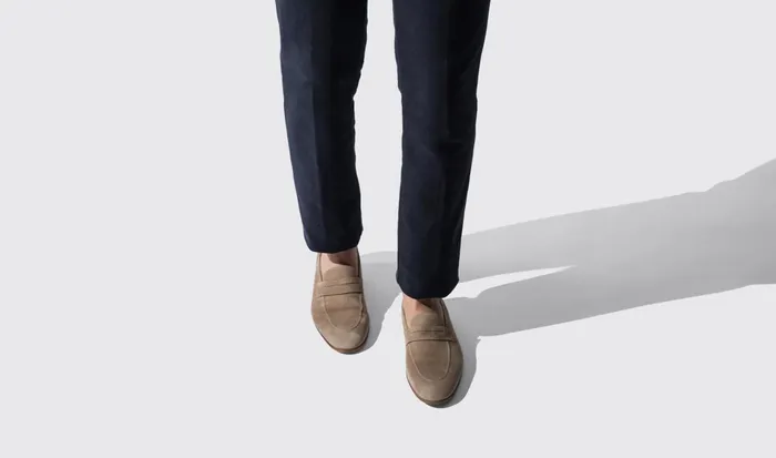 Scarosso Loafers Marzio Taupe Scamosciato Taupe Suede 8211 Men
