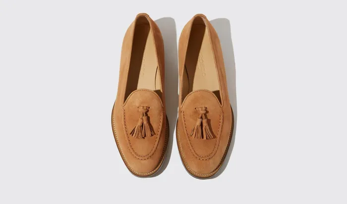 Scarosso Loafers Sienna Tan Suede Tan 8211 Suede Leather 8211 Women