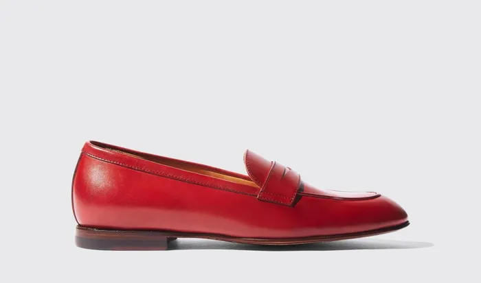 Scarosso Loafers Valeria Rossa Red 8211 Calf 8211 Women