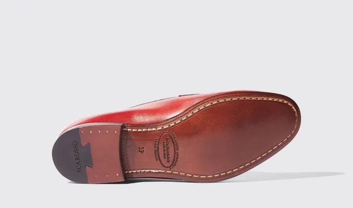 Scarosso Loafers Valeria Rossa Red 8211 Calf 8211 Women