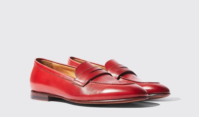 Scarosso Loafers Valeria Rossa Red 8211 Calf 8211 Women