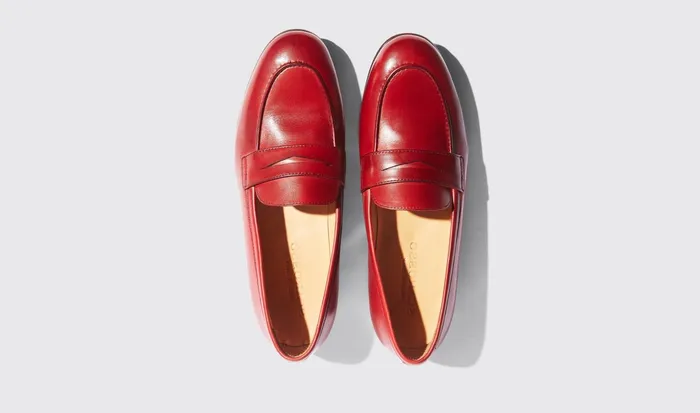 Scarosso Loafers Valeria Rossa Red 8211 Calf 8211 Women
