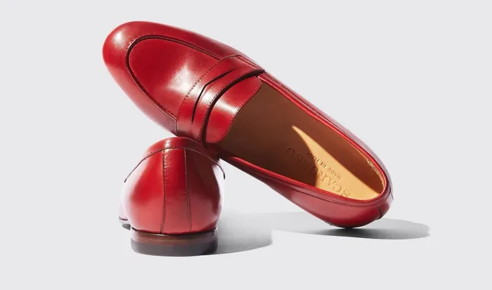 Scarosso Loafers Valeria Rossa Red 8211 Calf 8211 Women