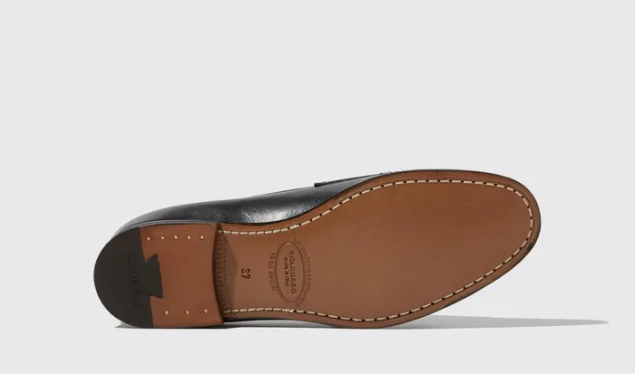 Scarosso Loafers Virginia Nera Black 8211 Calf Leather 8211 Women