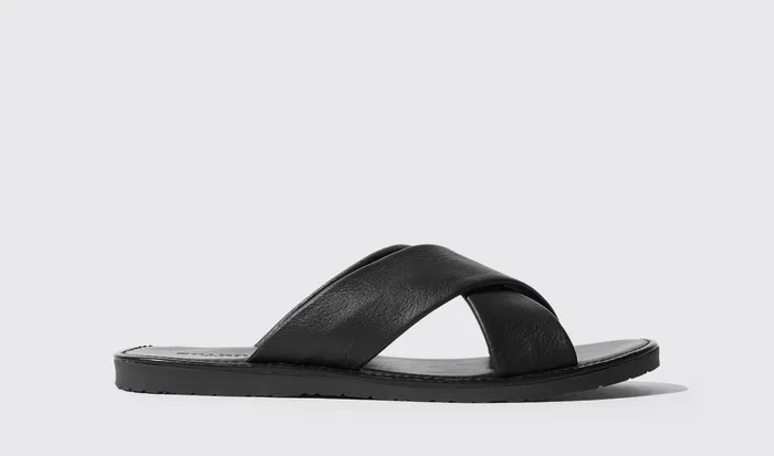 Scarosso Sandals Adriano Nero Black Calf 8211 Men