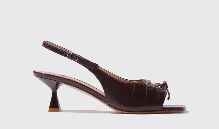 Scarosso Sandals Bella Burgundy Croco Burgundy 8211 Crocoprinted 8211 Women