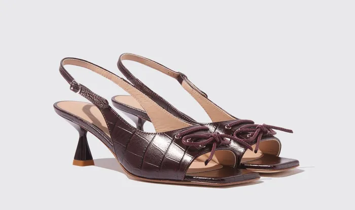 Scarosso Sandals Bella Burgundy Croco Burgundy 8211 Crocoprinted 8211 Women