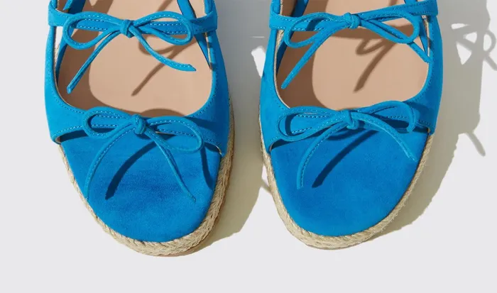 Scarosso Sandals Mediterraneo Light Blue 8211 Suede 8211 Women