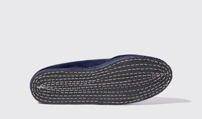 Scarosso Slippers Valentina Blu Velluto Blue 8211 Velvet 8211 Women