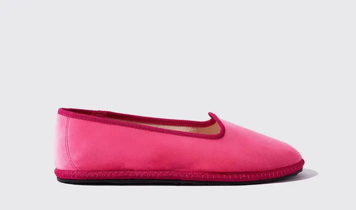 Scarosso Slippers Valentina Fucsia Velluto Pink 8211 Velvet 8211 Women