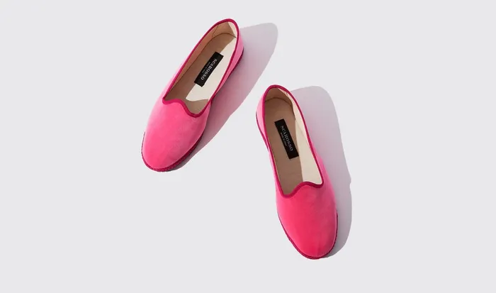 Scarosso Slippers Valentina Fucsia Velluto Pink 8211 Velvet 8211 Women