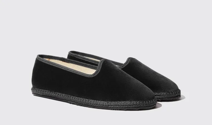 Scarosso Slippers Valentina Nera Velluto Black 8211 Velvet 8211 Women