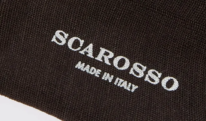 Scarosso Socks Dark Brown Cotton Calf Socks Brown 8211 Cotton 8211 Men