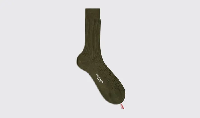 Scarosso Socks Green Cotton Calf Socks Green 8211 Cotton 8211 Men