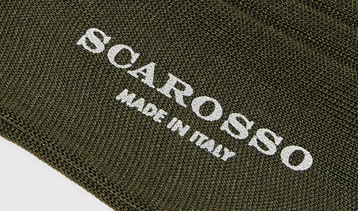 Scarosso Socks Green Cotton Calf Socks Green 8211 Cotton 8211 Men
