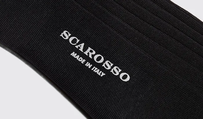 Scarosso Socks Navy Cotton Calf Socks Navy 8211 Cotton 8211 Men