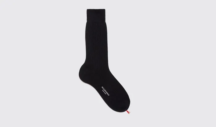 Scarosso Socks Navy Wool Calf Socks Navy 8211 Wool 8211 Men