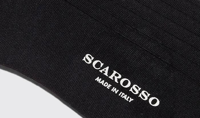 Scarosso Socks Navy Wool Calf Socks Navy 8211 Wool 8211 Men