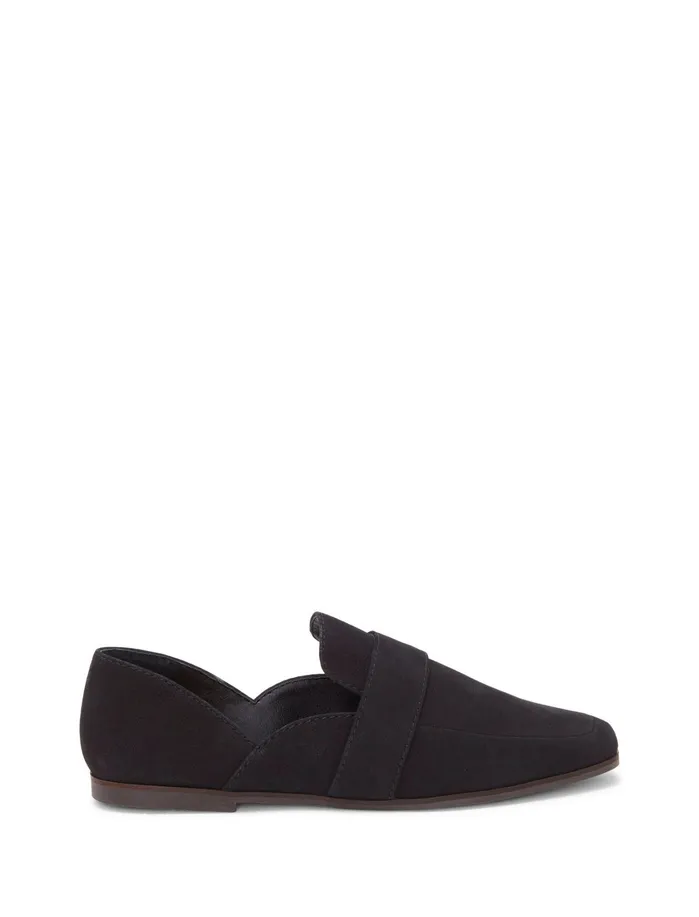 Shoes Women Lucky Brand Adelha Leather Flat Slides Feather