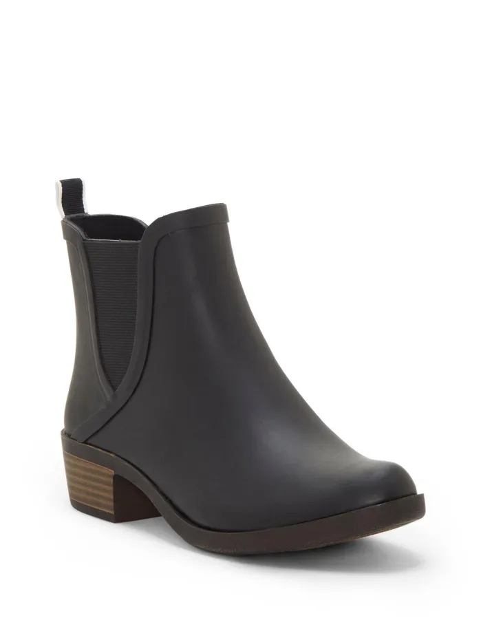 Shoes Women Lucky Brand Basel Rainboot Bootie Black