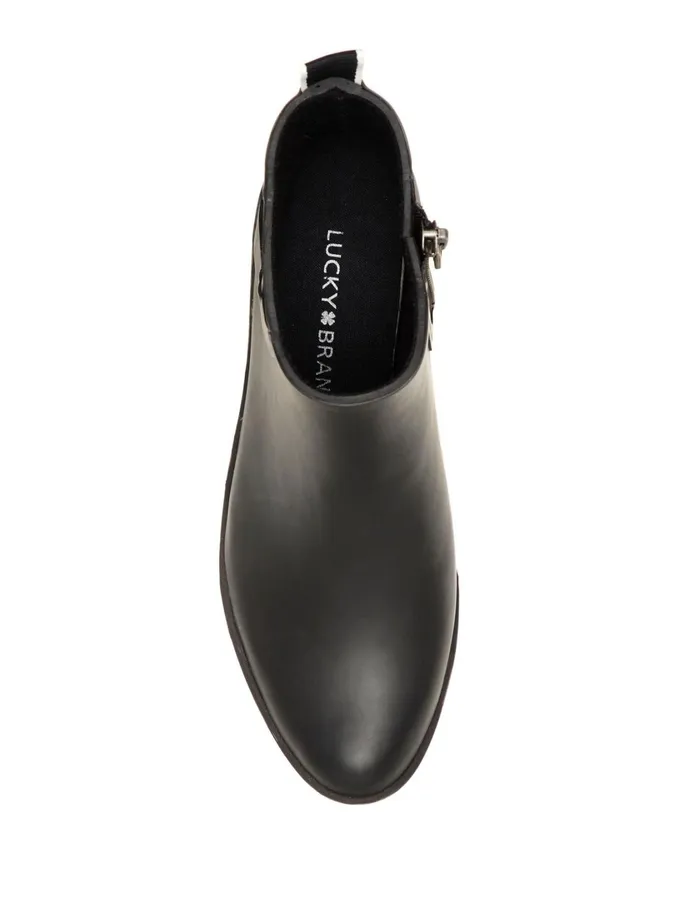 Shoes Women Lucky Brand Basel Rainboot Bootie Black