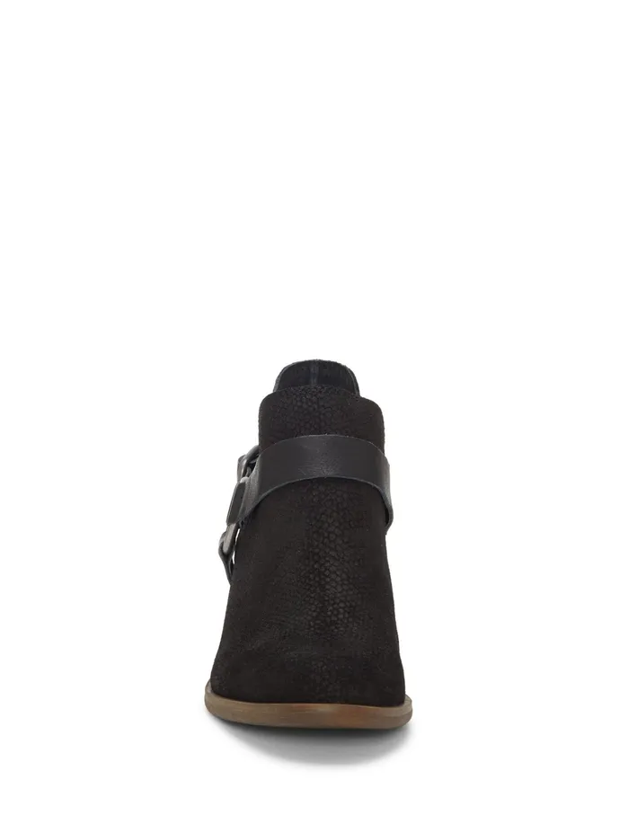 Shoes Women Lucky Brand Bernaeh Leather Bootie Black