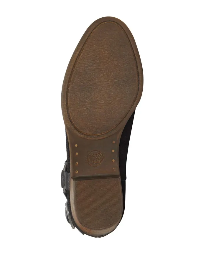 Shoes Women Lucky Brand Bernaeh Leather Bootie Black