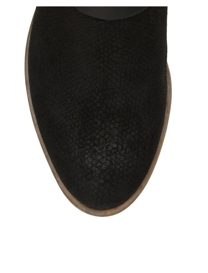 Shoes Women Lucky Brand Bernaeh Leather Bootie Black