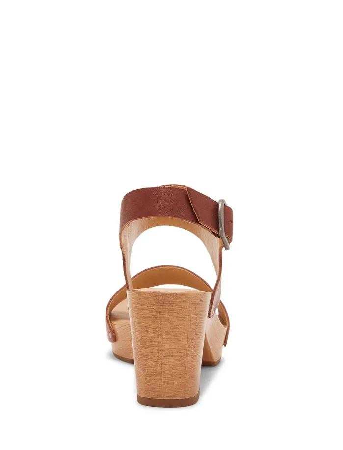 Shoes Women Lucky Brand Hemzi Wood Heel Dark Brown