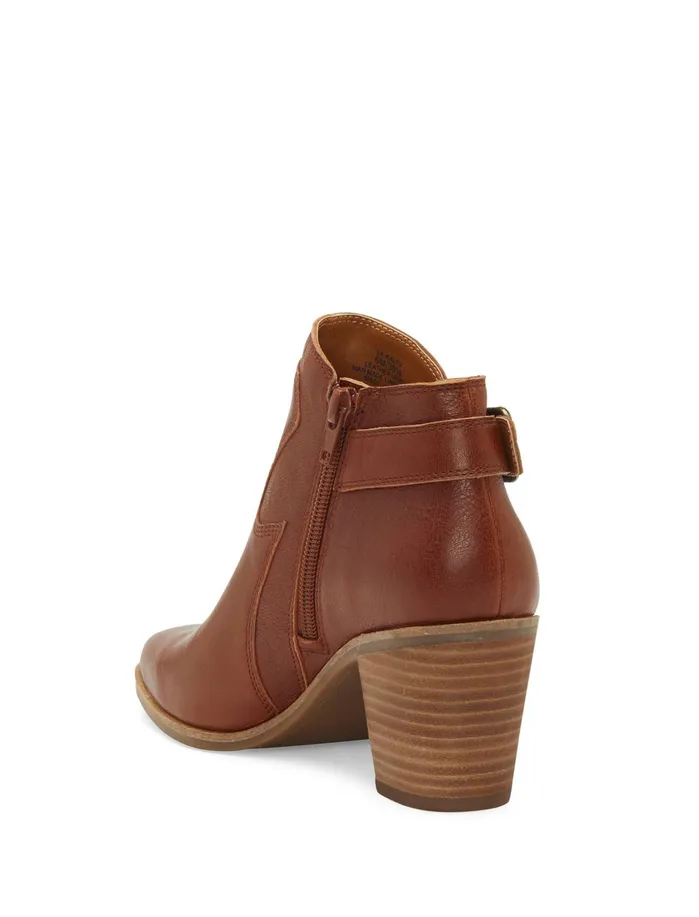Shoes Women Lucky Brand Kauto Leather Bootie Dark Brown