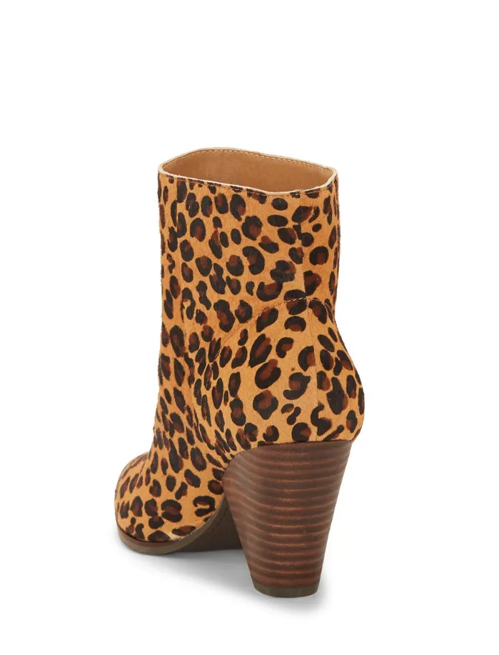Shoes Women Lucky Brand Munise2 Calf Hair Bootie Medium Dark Brown