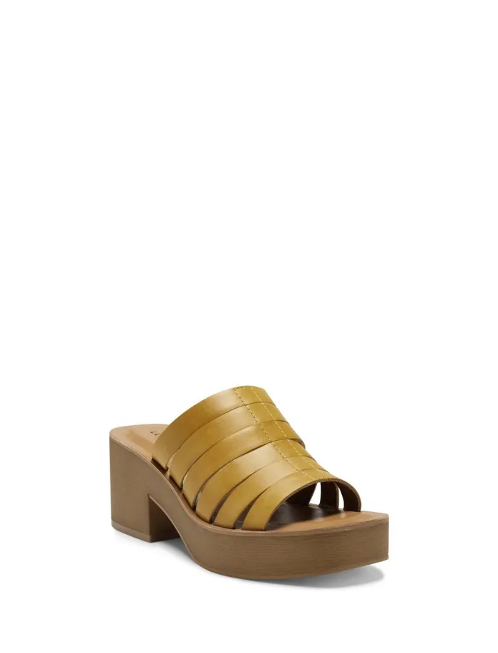 Shoes Women Lucky Brand PAYDIN OPEN TOE HEEL Gold