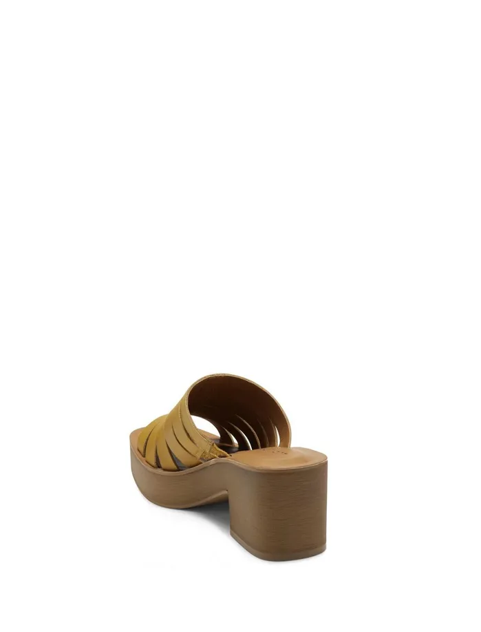 Shoes Women Lucky Brand PAYDIN OPEN TOE HEEL Gold