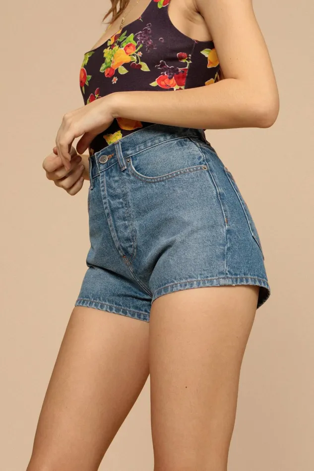 Short ADAM Indigo Double Stone Uni Women Rouje Pants