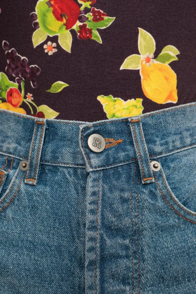 Short ADAM Indigo Double Stone Uni Women Rouje Pants