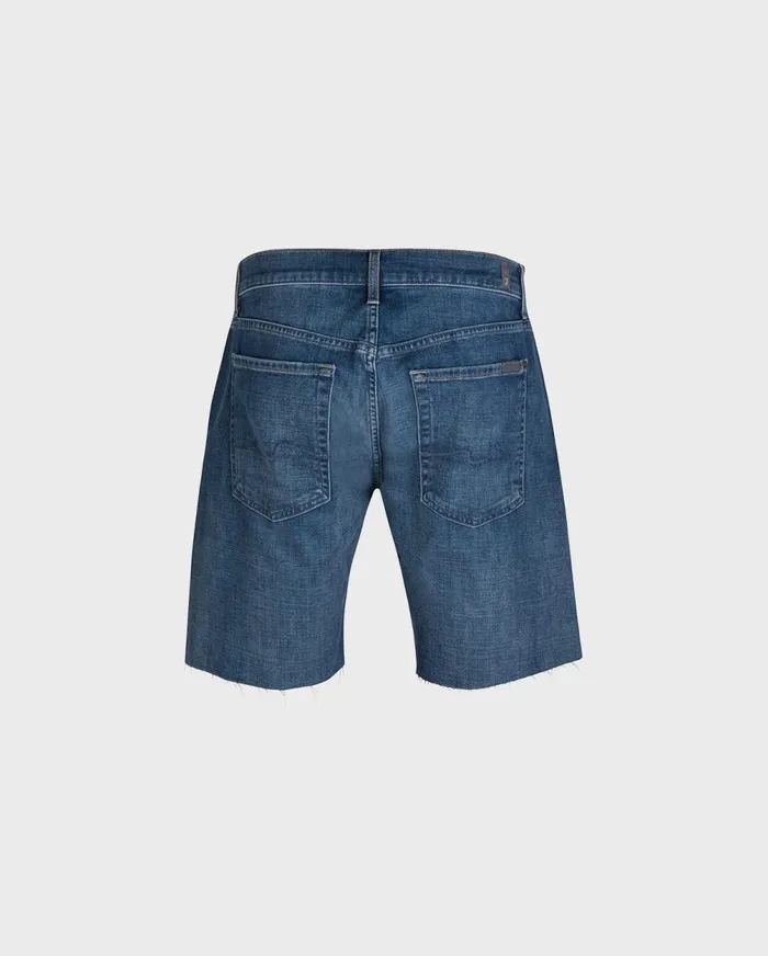 Shorts Men 7 For All Mankind The Straight Short In Mid Blue