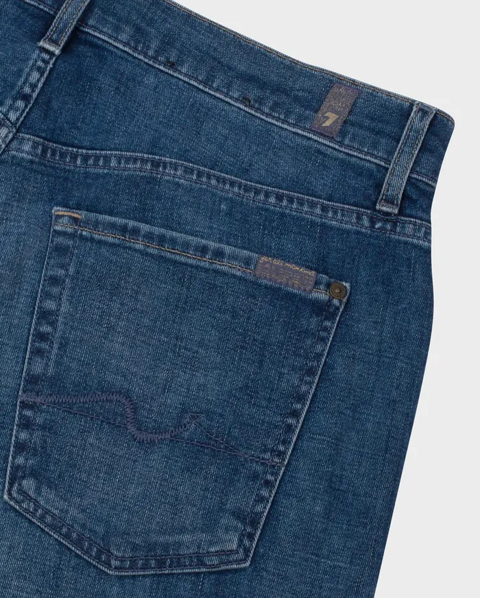 Shorts Men 7 For All Mankind The Straight Short In Mid Blue