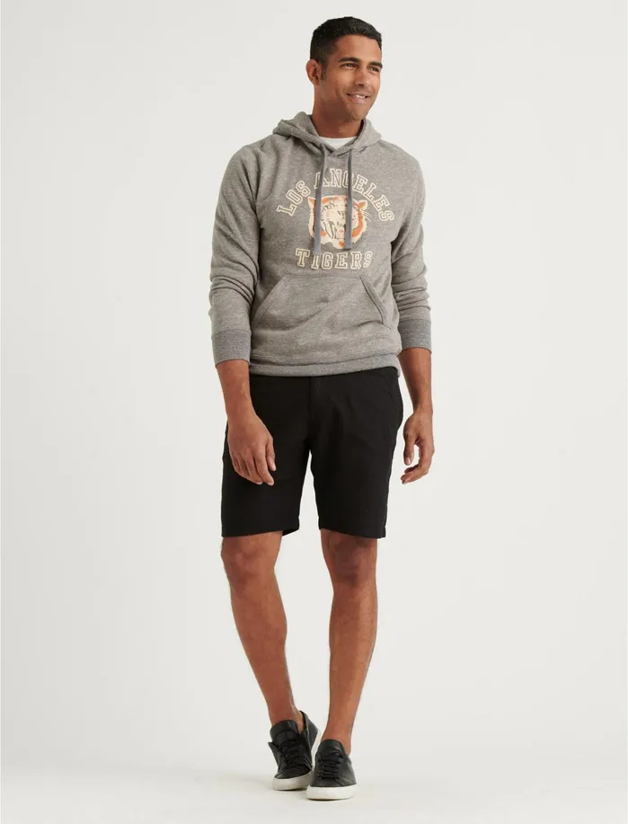 Shorts Men Lucky Brand Linen Flat Front Short Black Onyx