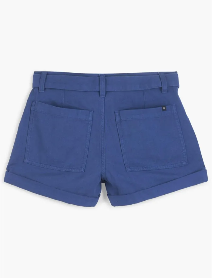 Shorts Women Lucky Brand Mid Rise Utility Short Dark Blue